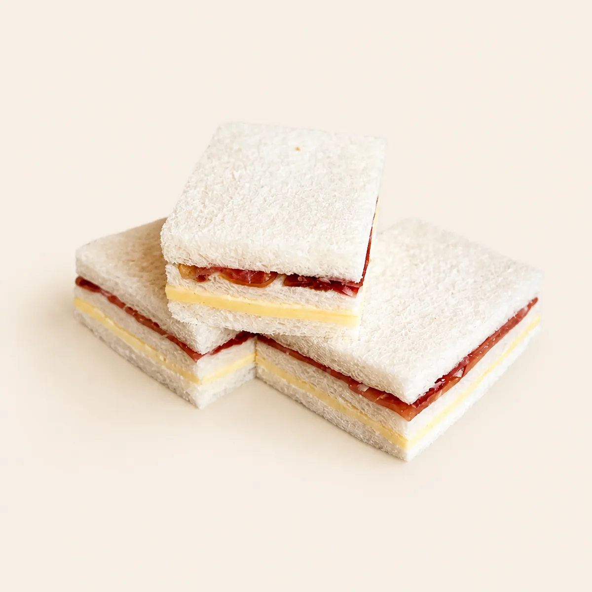 Sándwich de jamón crudo y queso