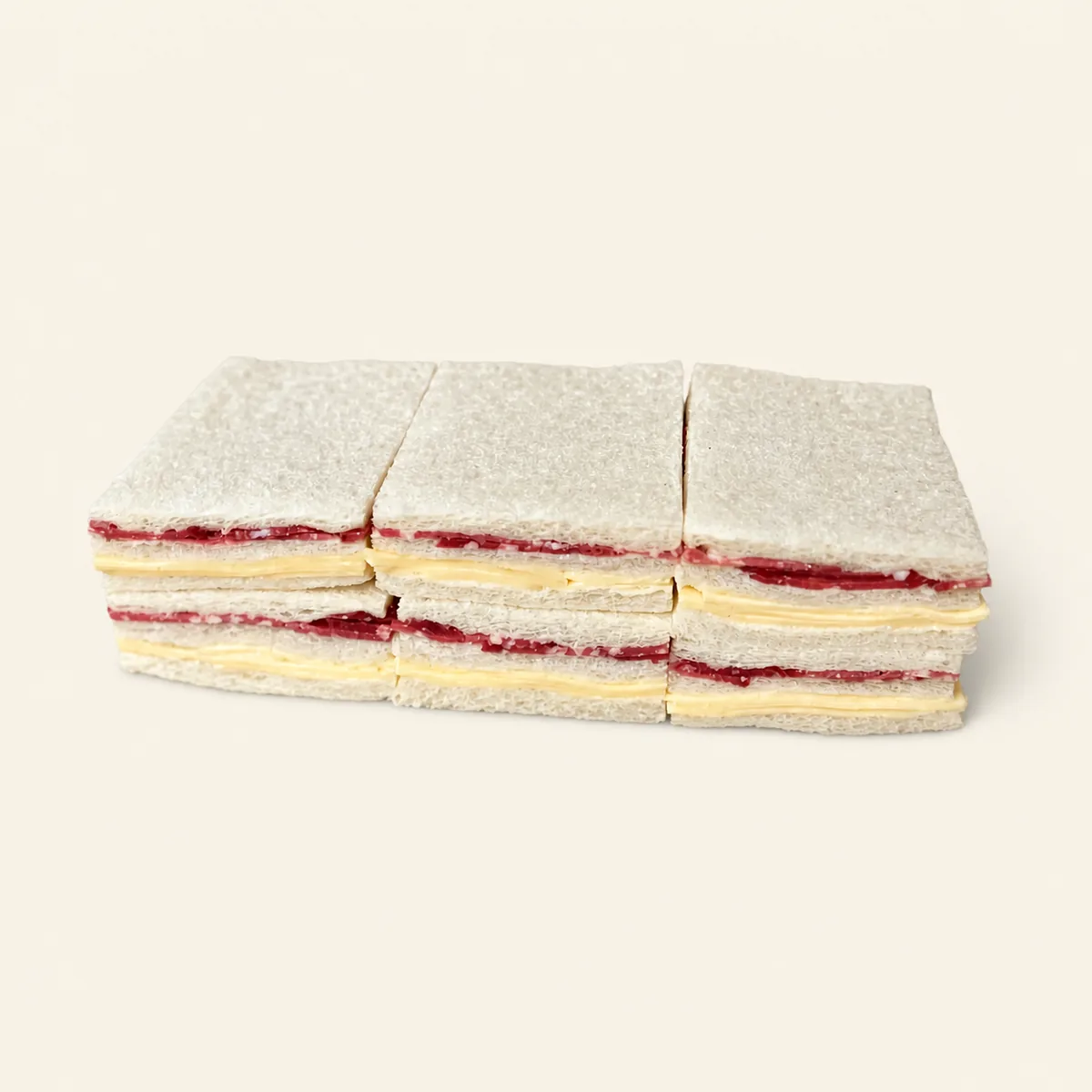 Sándwich de salame y queso